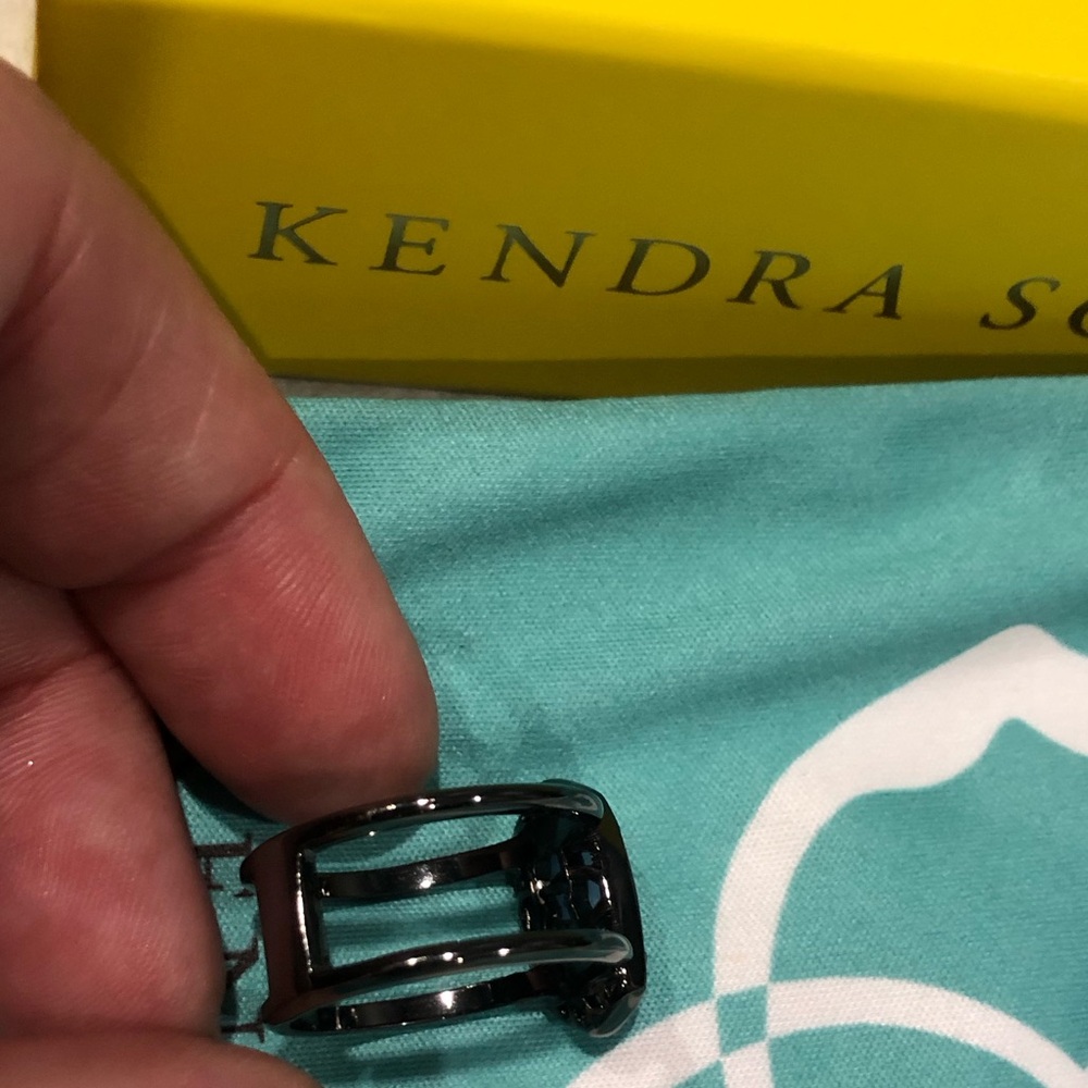 Kendra Scott Dark Blue Double-Band Ring - Picture 4 of 8